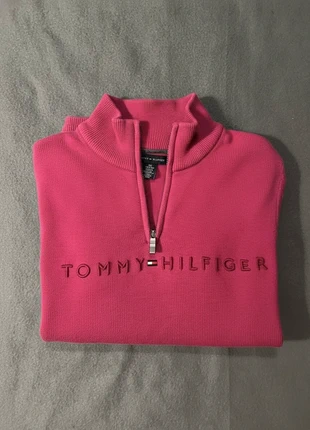 Pull 1/4 zip col camionneur Tommy Hilfiger Rose Taille XS, marque: Tommy Hilfiger, état: Très bon état, taille: XS, 20,00 €, 21,70 € Protection acheteurs incluse
