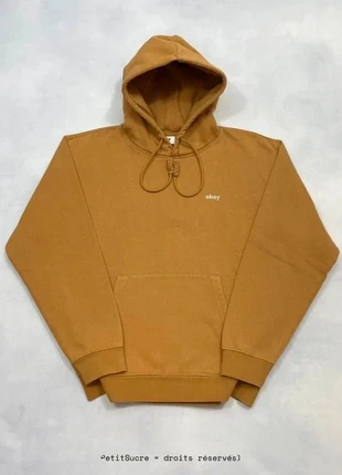 Pull Obey Marron Homme coupe Large Hoodie Oversize Sweatshirt - Taille S /1769R, brand: Obey, condition: Very good, size: S, €49.00, €52.15 includes Buyer Protection Pro