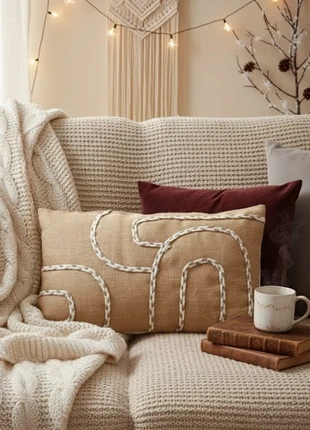 Coussin toile de jute-Coton🤎 Maison du monde, brand: Maisons du Monde, condizioni: Nuovo con cartellino, taglia: 30 x 50 cm, €11.50, €12.78 include la Protezione acquisti