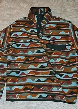 ~~Patagonia Synchilla 1/4 Snap-T Fleece Pullover – Striped Waves – Size Small~~, brand: Patagonia, condition: Very good, size: S, £86.90, £91.95 includes Buyer Protection