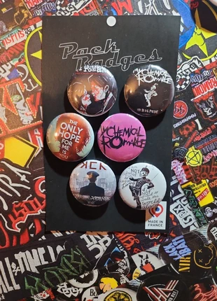 Pack Badges My Chemical Romance x6, marque: My Chemical Romance, état: Neuf sans étiquette, 5,55 €, 6,53 € Protection acheteurs incluse