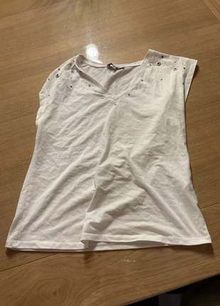 T shirt blanc, marque: Morgan, état: Très bon état, taille: XS / 34 / 6, 5,00 €, 5,95 € Protection acheteurs incluse