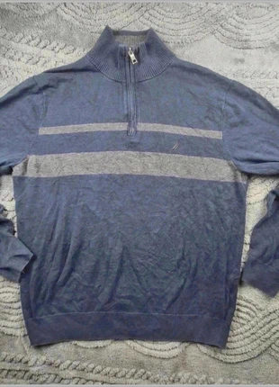 Pull halfzip Nautica Bleu marine taille L, marque: Nautica, état: Très bon état, taille: L, 2,00 €, 2,80 € Protection acheteurs incluse