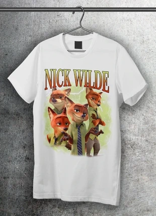 Maglietta Nick Wilde Bootleg Vintage Zootropolis Zootopia viaggio in famiglia a Disneyland, marque: JHK, état: Neuf sans étiquette, taille: M, 16,00 €, 17,50 € Protection acheteurs incluse