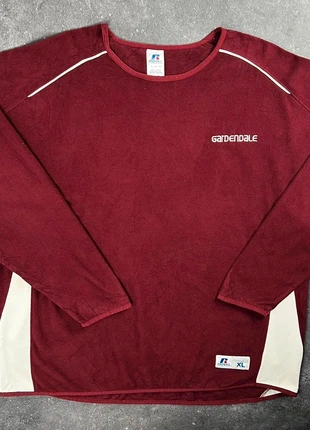 Sweat polaire Russell Athletic bordeaux vintage “Gardendale” - XL homme - polyester 2PL 73, merk: Russell Athletic, staat: Heel goed, maat: XL, € 16,00, € 17,50 inclusief Kopersbescherming Pro