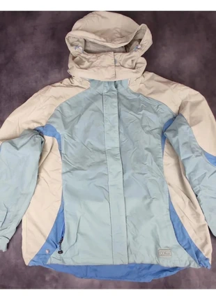 ll bean veste de ski bleu clair beige femme xl imperméable capuche poches “225”, merk: L.L. Bean, staat: Heel goed, maat: XL / 42 / 14, € 22,00, € 23,80 inclusief Kopersbescherming Pro