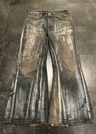 Bootcut/Baggy Custom rusty/mud n brown Waxed similar to "No Faith Studios" and "Hysteric Glamour", marque: y2k, état: Neuf sans étiquette, taille: M, 50,00 €, 53,20 € Protection acheteurs (Pro) incluse