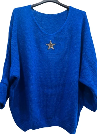 Pull bleu 42/46, marque: Made In Italy, état: Très bon état, taille: XXL / 44 / 16, 25,00 €, 26,95 € Protection acheteurs (Pro) incluse