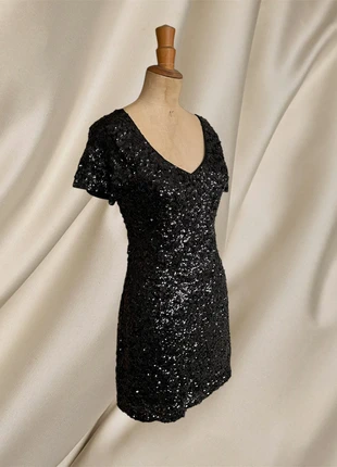 Robe vintage à sequins paillettes noire/vintage sparkling sequins party dress y2k, brand: Vintage Dressing, condizioni: Ottime, taglia: M / IT 42 / EU 38, €39.00, €41.65 include la Protezione acquisti