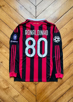 Maillot Ronaldinho ac milan 2009 2010 manches longues, marque: adidas, état: Neuf sans étiquette, taille: M, 85,00 €, 89,95 € Protection acheteurs incluse