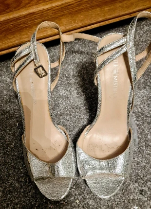 Silver strappy ladies shoes little mistress size 41, brand: Little Mistress, condition: Very good, size: 8, £10.00, £11.20 includes Buyer Protection