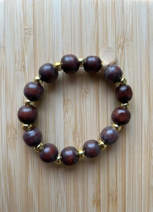 Bracelet perles bois et dorées – Neuf, brand: Zora venus, condition: New with tags, €9.00, €10.15 includes Buyer Protection