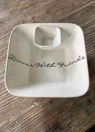 Rivièra maison grote vierkante salade kom, merk: Rivièra Maison, staat: Heel goed, € 12,50, € 13,83 inclusief Kopersbescherming