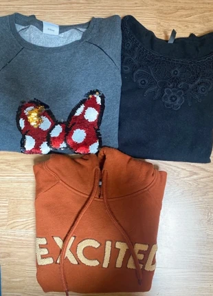 lot de 3 sweat taille XS/14 ans, marca: New Yorker, estado: Muy bueno, tamaño: 14 años / 164 cm, 10,00 €, 11,20 € Protección al comprador incluida