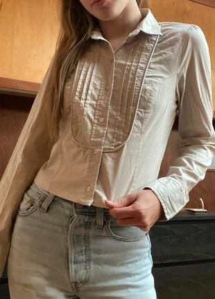 Beige vintage retro cropped shirt top pullover, brand: Vintage Dressing, condizioni: Nuovo senza cartellino, taglia: S / IT 40 / EU 36, €5.50, €6.48 include la Protezione acquisti