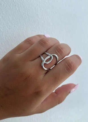 Bague argentée ajustable en acier inoxydable, zustand: Sehr gut, größe: Größenverstellbar, 8,50 €, 9,63 € beinhaltet Vinted-Käuferschutz Pro