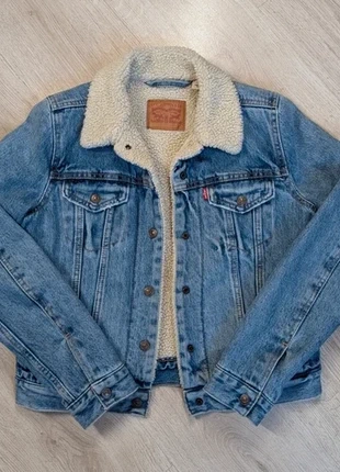 Veste Levi’s Femme Sherpa Jean Bleu Taille S Doublée Fourrure Chaude Hiver, marque: Levi's, état: Très bon état, taille: S / 36 / 8, 38,00 €, 40,60 € Protection acheteurs incluse