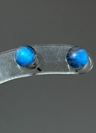 Labradorite naturelle – puces d’oreilles tiges argent S925, brand: labradorite, condition: Very good, €11.00, €12.25 includes Buyer Protection Pro