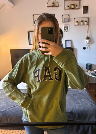 Sweat à Capuche Gap Vert Logo Bleu Marine Taille M, brand: GAP, condizioni: Ottime, taglia: M, €19.99, €21.69 include la Protezione acquisti