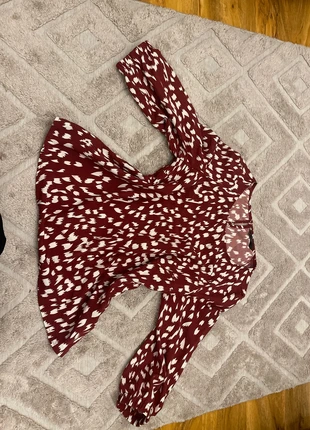 Women’s red printed blouse size medium, brand: Shein, condition: Very good, size: M / UK 12-14, £1.00, £1.75 includes Buyer Protection