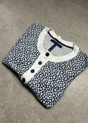 🌼 Tommy Hilfiger Sleepwear Top Boutonné · Motif fleuri bleu & blanc · Femme L, marque: Tommy Hilfiger, état: Très bon état, taille: L / 40 / 12, 20,00 €, 21,70 € Protection acheteurs incluse