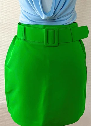 Black Fashion - Minijupe Ceinturée - Vert - Taille M, marke: Black Fashion, zustand: Neu, mit Etikett, größe: M / 38 / 10, 8,00 €, 9,10 € beinhaltet Vinted-Käuferschutz Pro