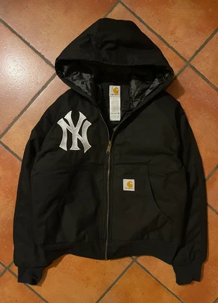 Black Carhartt X New York Yankees Hoodie Jacket, brand: Carhartt, condizioni: Nuovo senza cartellino, taglia: L, €70.00, €74.20 include la Protezione acquisti