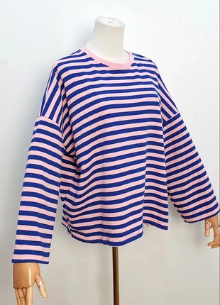 T-shirt longsleeve rayures marron, marque: Pullover, état: Très bon état, taille: M / 38 / 10, 28,00 €, 30,10 € Protection acheteurs incluse