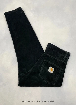 Pantalon Carhartt wip Noir en velours côtelés modèle Newel Pant Corduroy - Taille S w27 #1588, marca: Carhartt, estado: Muito bom, tamanho: PT 36 | W27, €49.00, €52.15 inclui Proteção do Comprador Pro