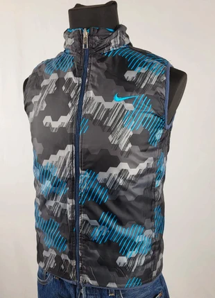 Gilet Nike réversible homme M bleu noir sans manches doudoune légère sport running, brand: Nike, condition: Good, size: XS, €19.00, €20.65 includes Buyer Protection