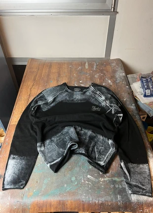 Sweater pull neck zip Opium Black/white, marca: Opium, estado: Bom, tamanho: XL, €27.00, €29.05 inclui Proteção do Comprador