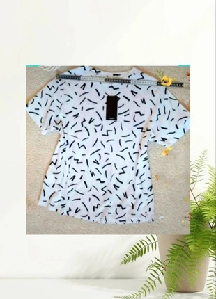 🍀camiseta dibujos blanca y negra de Mango con dibujos algodón TS, marque: Mango, état: Très bon état, taille: S / 36 / 8, 11,00 €, 12,25 € Protection acheteurs incluse