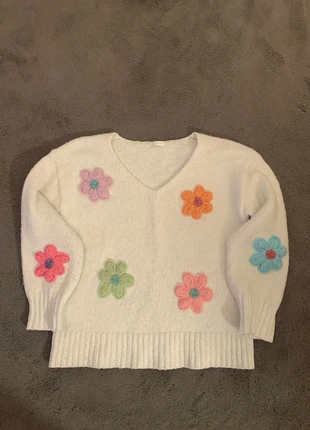 Beau pull blanc, brand: Flamant Rose, condizioni: Ottime, taglia: Taglia unica, €5.00, €5.95 include la Protezione acquisti