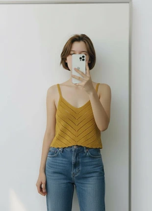 Débardeur en maille Stradivarius jaune moutarde femme S, marca: Stradivarius, estado: Muy bueno, tamaño: S / 36 / 8, 10,00 €, 11,20 € Protección al comprador incluida