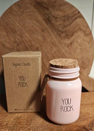 NIEUW geurkaars You Rock, organic candle, merk: MY FLAME, staat: Nieuw met prijskaartje, € 4,00, € 4,90 inclusief Kopersbescherming Pro