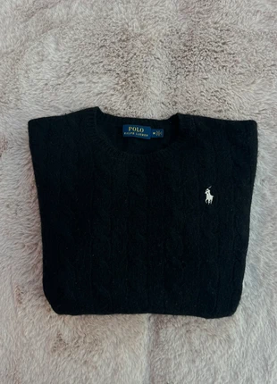 Pull torsadé Ralph Lauren noir, marque: Ralph Lauren, état: Très bon état, taille: M / 38 / 10, 44,99 €, 47,94 € Protection acheteurs incluse