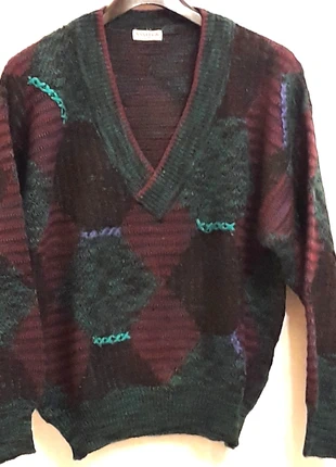 Nani Bon of Italy pullover scollo a V lana ricami fatti a mano 48 ottime condizioni, brand: Nani Bon, condizioni: Ottime, taglia: M, €9.99, €11.19 include la Protezione acquisti