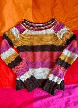 Maglione a righe multicolor – Cache Cache, brand: Cache Cache, condizioni: Ottime, taglia: S / IT 40 / EU 36, €5.00, €5.95 include la Protezione acquisti