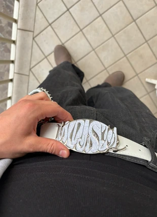 Y2K Glittery Diamond Belt Chrome Hearts BB Simon Gothic Streetwear Sag Belt Oversize Buckle, brand: y2k, condizioni: Ottime, taglia: 105 cm, €14.95, €16.40 include la Protezione acquisti