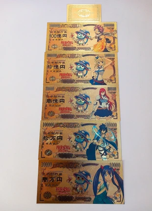 Carte billet ticket couleur or Fairy Tail, brand: FAIRY TAIL, condition: Very good, size: Preemie, up to 44cm, €12.00, €13.30 includes Buyer Protection