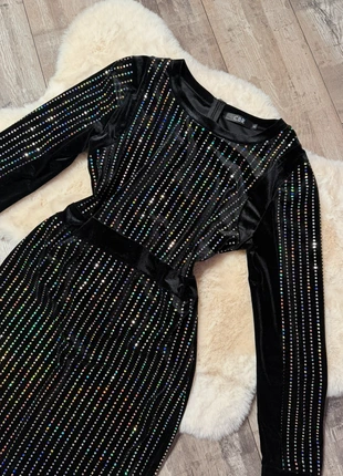 Robe noire scintillante – Taille XL, brand: Strass, condition: Good, size: XL / 42 / 14, €16.00, €17.50 includes Buyer Protection