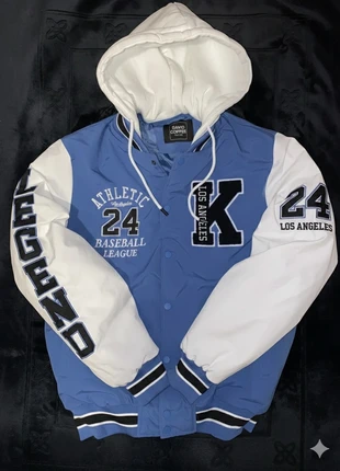Bomber/Giacca College "David Copper" - Blu e Bianco, marca: David Copper, estado: Nuevo sin etiquetas, tamaño: XL, 33,00 €, 35,35 € Protección al comprador incluida