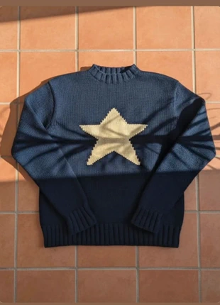 Pull bleu étoile taille S, cosy chic tendance hiver automne, marque: Auremi, état: Très bon état, taille: S / 36 / 8, 44,99 €, 47,94 € Protection acheteurs (Pro) incluse