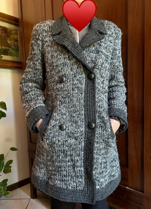 Cappottino grigio in lana, marque: Vintage Dressing, état: Très bon état, taille: M / 38 / 10, 20,00 €, 21,70 € Protection acheteurs incluse