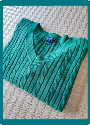 Pull Chaps Ralph Lauren Homme femme Taille XL Col V Vert Foncée Motifs Vintage Tricot, marque: Chaps Ralph Lauren, état: Bon état, taille: XL / 42 / 14, 11,00 €, 12,25 € Protection acheteurs incluse