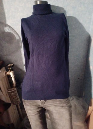 Pull col roule marine Taille S/M, marque: Damod, état: Très bon état, taille: S / 36 / 8, 1,00 €, 1,75 € Protection acheteurs incluse