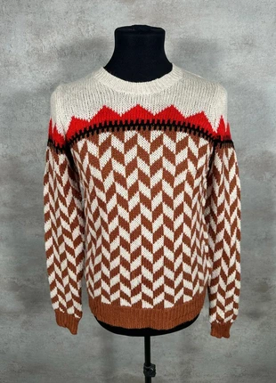 Pull Hiver Ethnic Vintage 80s 90s y2k Madewell creme bruin wit chevron taille S, marque: Vintage Dressing, état: Très bon état, taille: S, 20,00 €, 21,70 € Protection acheteurs (Pro) incluse