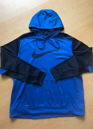 Nike Therma-Fit Hoodie – Royal Blue / Black | XXL | Premium Camo Swoosh, merk: Nike, staat: Heel goed, maat: XXL, € 17,95, € 19,55 inclusief Kopersbescherming