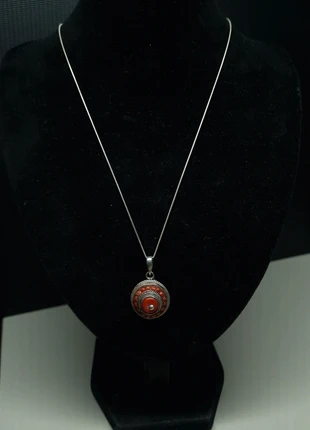 Sterling Silver Coral-Style Pendant Necklace, brand: Silver, condition: Good, €45.00, €47.95 includes Buyer Protection
