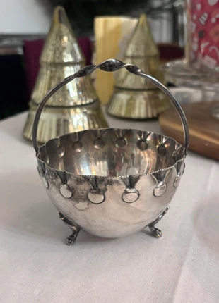 Art deco Edwardian Antique silver-plated basket, marque: Vintage Boutique, état: Très bon état, 11,00 €, 12,25 € Protection acheteurs incluse